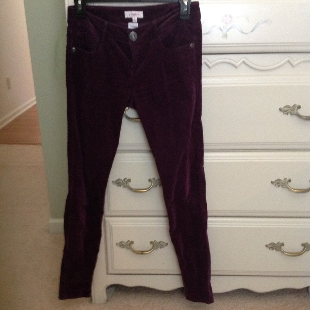 Candie's Purple Skinny Pants Junior 3